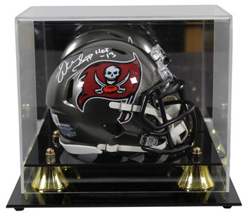 Buccaneers Warren Sapp "HOF 13" Signed Speed Mini Helmet W/Case BAS Witnessed