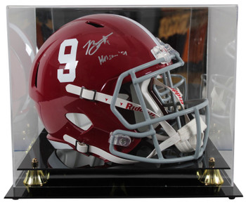 Alabama Bryce Young "Heisman 21" Signed F/S Speed Rep Helmet w/ Case BAS Wit