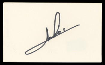 Mario Andretti Authentic Signed 3x5 Index Card Autographed BAS #BL96911