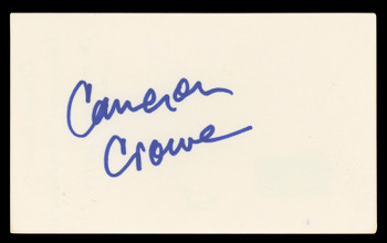 Cameron Crowe Jerry Maguire Authentic Signed 3x5 Index Card BAS #BL96787