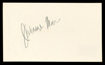 Julianne Moore Boogie Nights Authentic Signed 3x5 Index Card BAS #BL98445