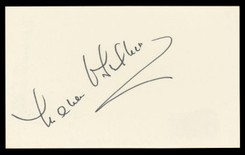 Maureen O'Sullivan The Thin Man Authentic Signed 3x5 Index Card BAS #BL98823