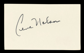 Gene Nelson Tea for Two Authentic Signed 3x5 Index Card Autographed BAS #BL98812