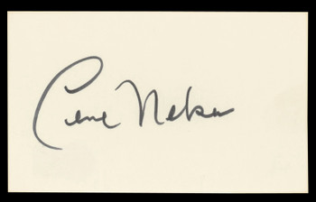 Gene Nelson Tea for Two Authentic Signed 3x5 Index Card Autographed BAS #BL98817