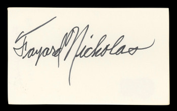 Fayard Nicholas The Pirate Authentic Signed 3x5 Index Card BAS #BL98810