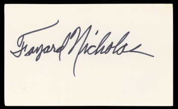 Fayard Nicholas The Pirate Authentic Signed 3x5 Index Card BAS #BL98801