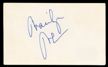 Marilyn McCoo 5th Dimension Authentic Signed 3x5 Index Card BAS #BL98790
