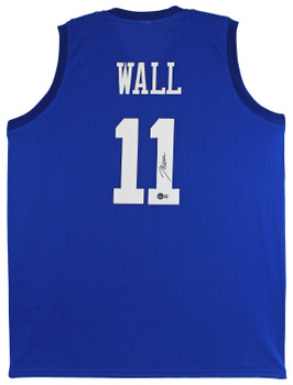 Kentucky John Wall Authentic Signed Blue Pro Style Jersey Autographed BAS