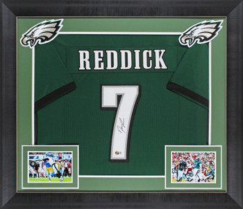 Haason Reddick Authentic Signed Green Pro Style Framed Jersey BAS Witnessed