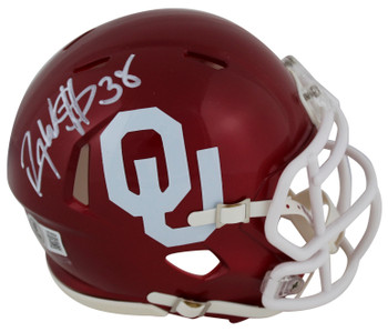 Oklahoma Roy Williams Authentic Signed Speed Mini Helmet BAS Witnessed