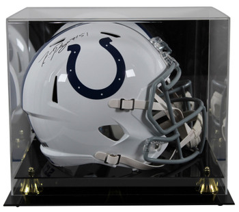 Colts Kwity Paye Authentic Signed Full Size Speed Rep Helmet w/ Case BAS Wit
