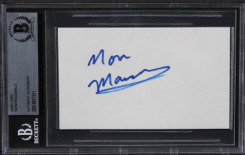 Norm Macdonald Saturday Night Live Authentic Signed 3x5 Index Card BAS Slabbed