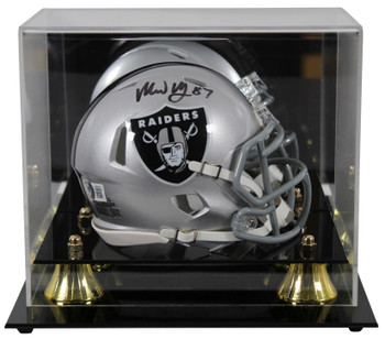 Raiders Michael Mayer Signed Speed Mini Helmet  W/ Case BAS Witnessed