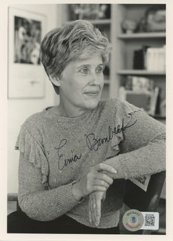 Erma Bombeck At Wit's End Authentic Signed 5x7 Black & White Photo BAS #BK43346