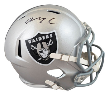 Raiders Maxx Crosby Authentic Signed Full Size Speed Rep Helmet Fanatics