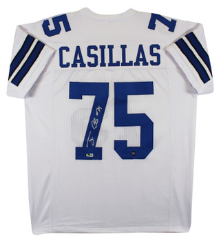 Tony Casillas Authentic Signed White Pro Style Jersey Autographed BAS Witnessed