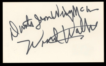 Dust "Iron Wing" McCrea Windwalker Authentic Signed 3x5 Index Card BAS #BL98884