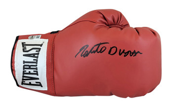 Roberto Duran Authentic Signed Red Right Hand Everlast Boxing Glove BAS Witness