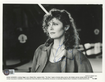 Susan Sarandon The Client Authentic Signed 8x10 Black & White Photo BAS #BL44622