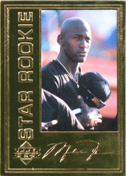 1996 Upper Deck Michael Jordan Career Collection #MJ4 3332/10000 22 Kt Gold Card
