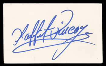 Laffit Pincay Jr. Authentic Signed 3x5 Index Card Autographed BAS #BL96501