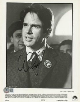 Warren Beatty Reds Authentic Signed 8x10 Black & White Photo BAS #BL44498