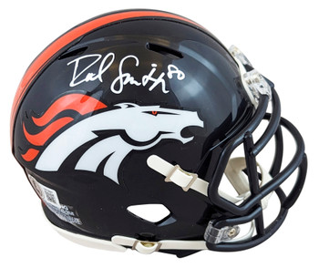 Broncos Rod Smith Authentic Signed Speed Mini Helmet Autographed BAS Witnessed