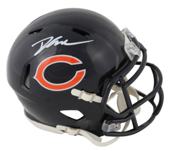 Bears D'Andre Swift Authentic Signed Speed Mini Helmet Autographed JSA Witness
