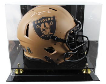 Raiders Maxx Crosby Signed STS II Full Size Speed Proline Helmet W/ Case Fan