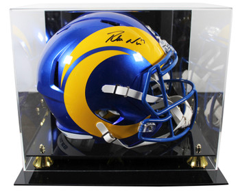 Rams Puka Nacua Authentic Signed Full Size Speed Rep Helmet W/ Case Fanatics