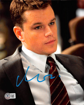 Matt Damon The Departed Authentic Signed 8x10 Photo Autographed BAS #AD77005