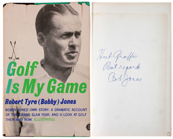 Bobby Jones "Best Regards" Signed Golf Is My Game 1st Edition Book JSA #YY84166