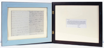 Martin Van Buren Authentic Signed & Framed 7.25x9.5 1836 Letter BAS #AD04644