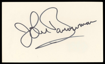 John Barrowman Doctor Who Signed 3x5 Index Card Autographed BAS #AD70397