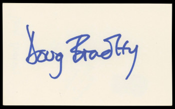 Doug Bradley Hellraiser Authentic Signed 3x5 Index Card Autographed BAS #AD70428