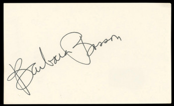 Barbara Bosson Hill Street Blues Signed 3x5 Index Card Autographed BAS #AD70424