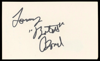 Tommy Bond The Little Rascals "Butch" Signed 3x5 Index Card BAS #AD70423