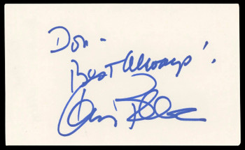 Karen Black The Great Gatsby "Best Wishes" Signed 3x5 Index Card BAS #AD70412