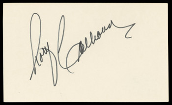 Rory Calhoun Angel Authentic Signed 3x5 Index Card Autographed BAS #BM57066