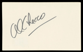 Al Checco Bullitt Authentic Signed 3x5 Index Card Autographed BAS #BM57068