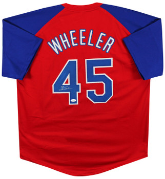 Zack Wheeler Authentic Signed Red Pro Style Jersey Autographed JSA