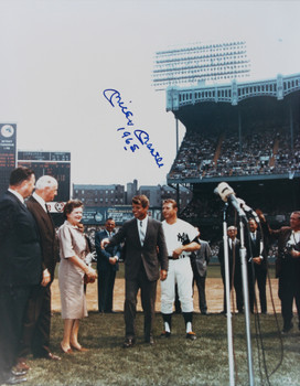 Yankees Mickey Mantle "1965" Authentic Signed 11x14 Photo w/ RFK JSA #YY47857