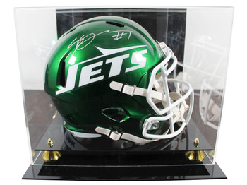 Jets Ahmad "Sauce" Gardner Signed Full Size Speed Rep Helmet W/ Case BAS Witness