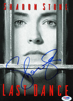 Sharon Stone Authentic Signed Last Dance 7.5X10.25 Program PSA/DNA #I85848