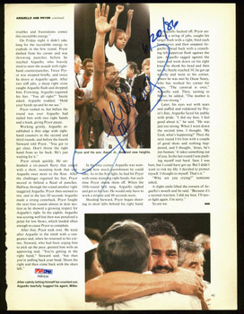 Alexis Arguello Authentic Signed Boxing Magazine Page Photo PSA/DNA #AB81634