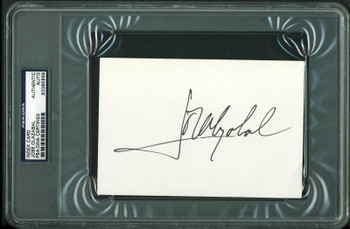 Jose Olazabal Golf Authentic Signed 4X6 Index Card Autographed PSA/DNA Slabbed