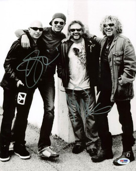 Joe Satriani & Michael Anthony Signed Authentic 11X14 Photo PSA/DNA #Q41450