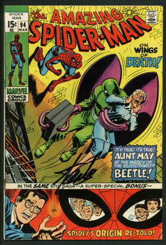 Stan Lee Signed Amazing Spider-Man #94 Comic Book The Beetle PSA/DNA #W18601