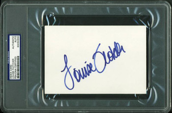 Louise Fletcher Authentic Signed 4X6 Index Card Autographed PSA/DNA Slabbed