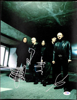 Queensryche- Wilton, Jackson, Rockenfield & Tate Signed 11X14 Photo PSA #T01031